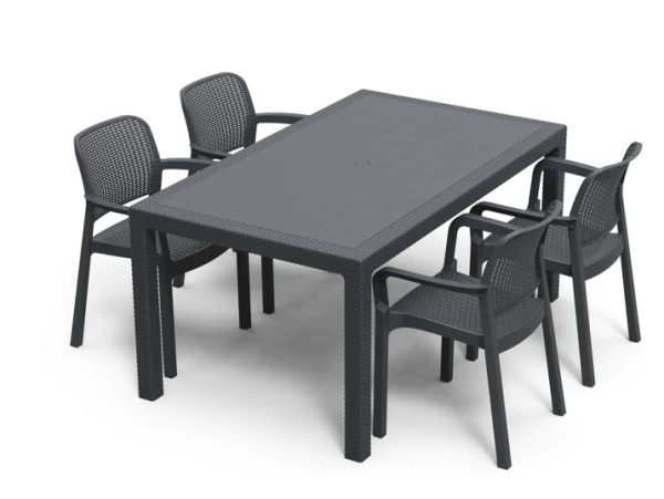 Melody Table + 4 Samama Chair